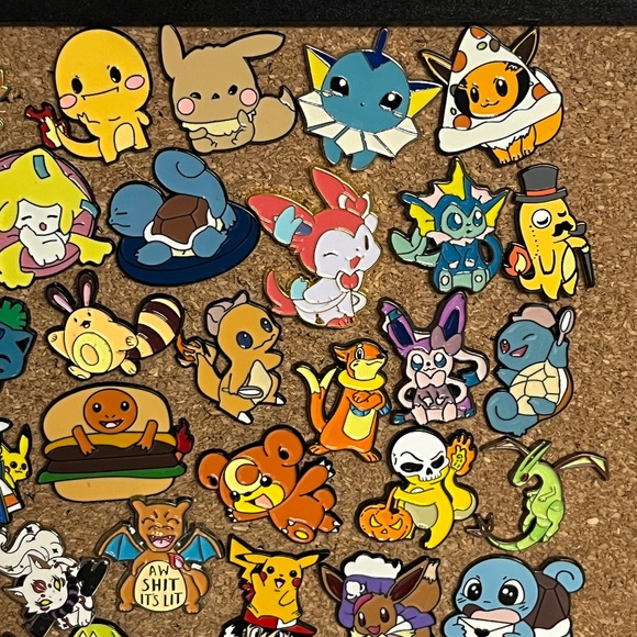 Pokemon Charmander Squirtle Pin Choice Pins Charizard Streetwear Hats Hat Brooch - Picture 7 of 12
